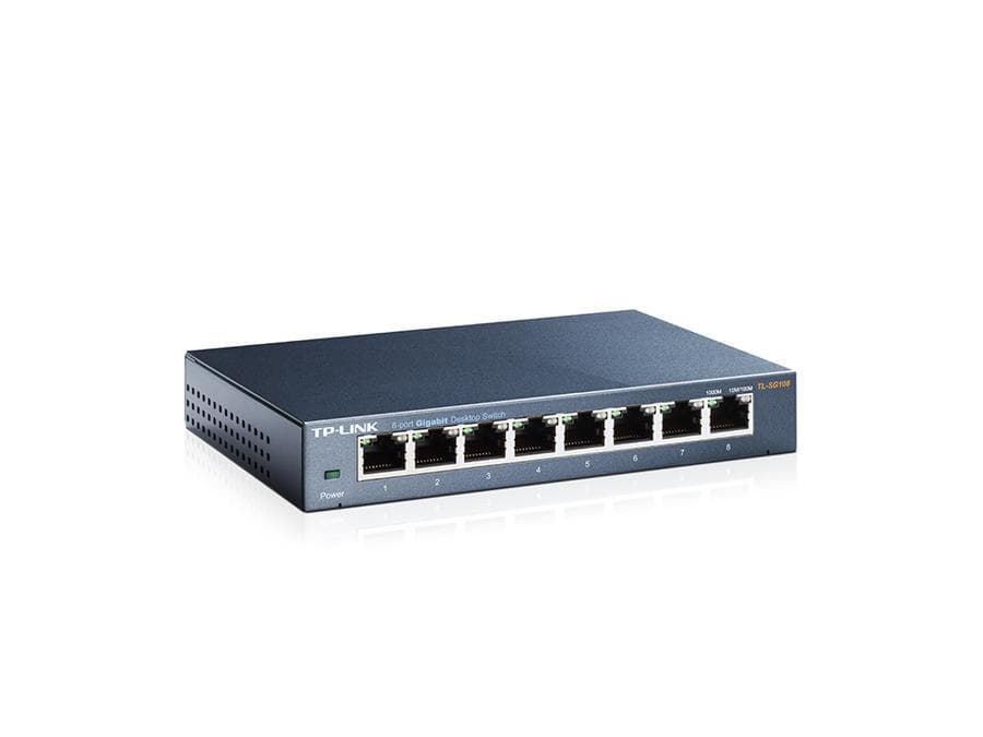 Switch  8 Ports 10/100/1000 Tp-Link (TL-SG108) acero — miniatura 2