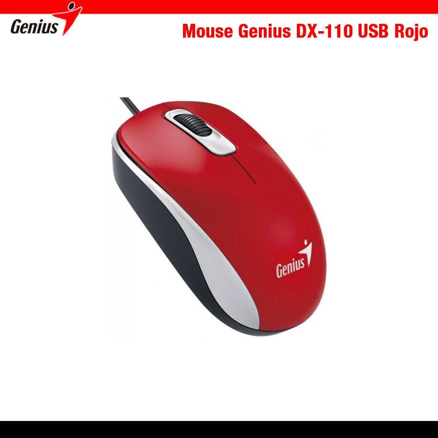 Mouse Genius DX-110 USB Rojo — miniatura 2
