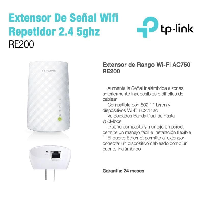 Extensor Wifi Tp-link (RE200) Dual Band — miniatura 4