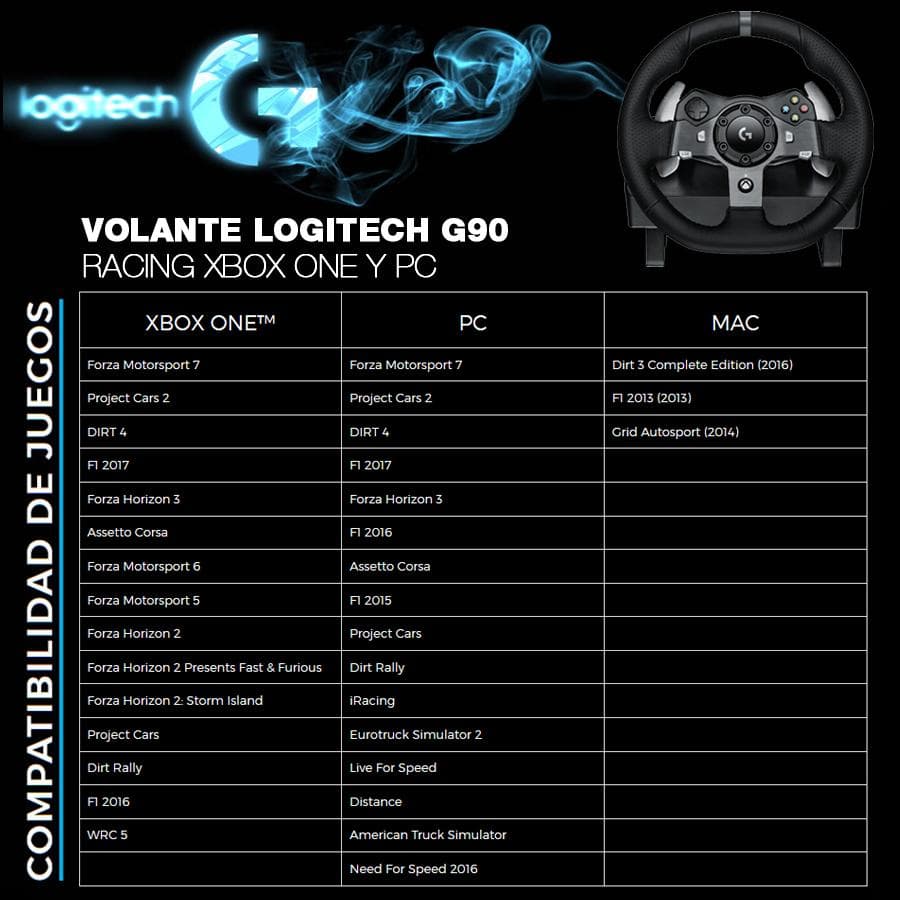 Volante Logitech G920 Racing Xbox One y Pc — miniatura 3