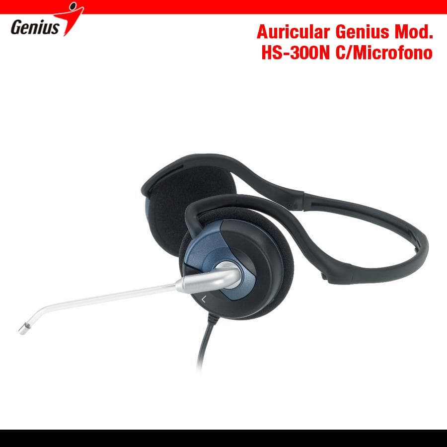 Auricular Genius (HS-300N) c/mic Negro  — miniatura 2