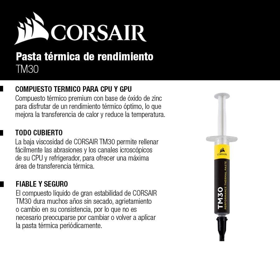 Pasta térmica CORSAIR TM30 de alto rendimiento  — miniatura 3
