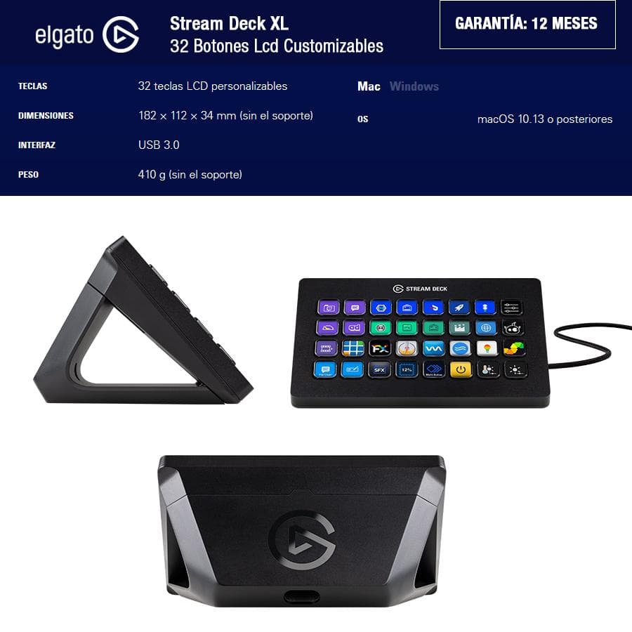 Elgato Stream Deck XL 32 Botones Lcd Customizables - 10GAT9901 — miniatura 4