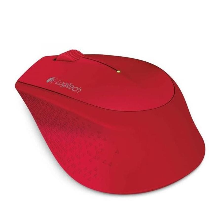 Mouse Inalámbrico Cómodo Diseño Curvo - Logitech M280, Rojo — miniatura 2