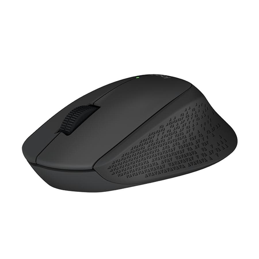 Mouse Inalámbrico Cómodo Diseño Curvo - Logitech M280, Negro — miniatura 2