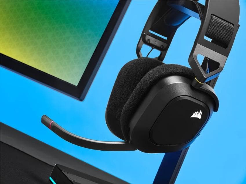  Auricular Corsair Gaming HS80 WIRELESS Carbon RGB — miniatura 2