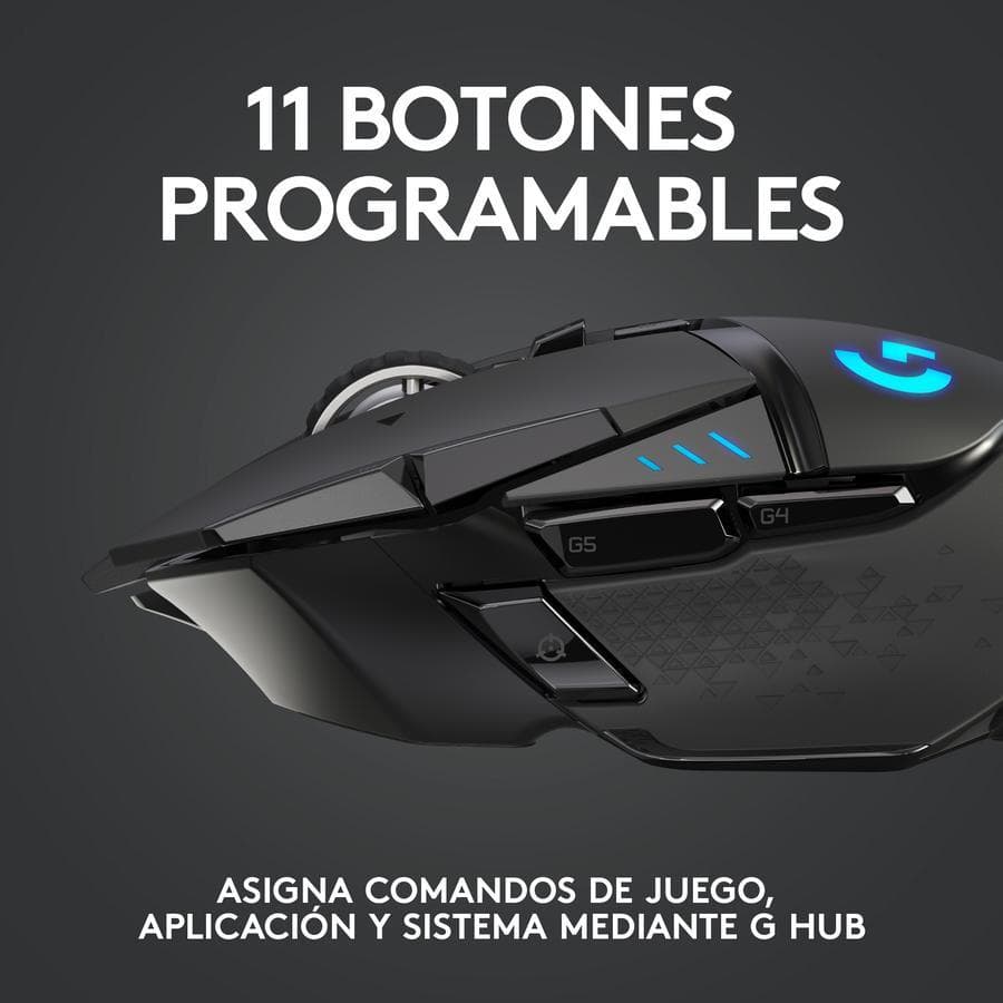 Mouse Gamer inalámbrico Logitech G502 LIGHTSPEED para gaming — miniatura 4