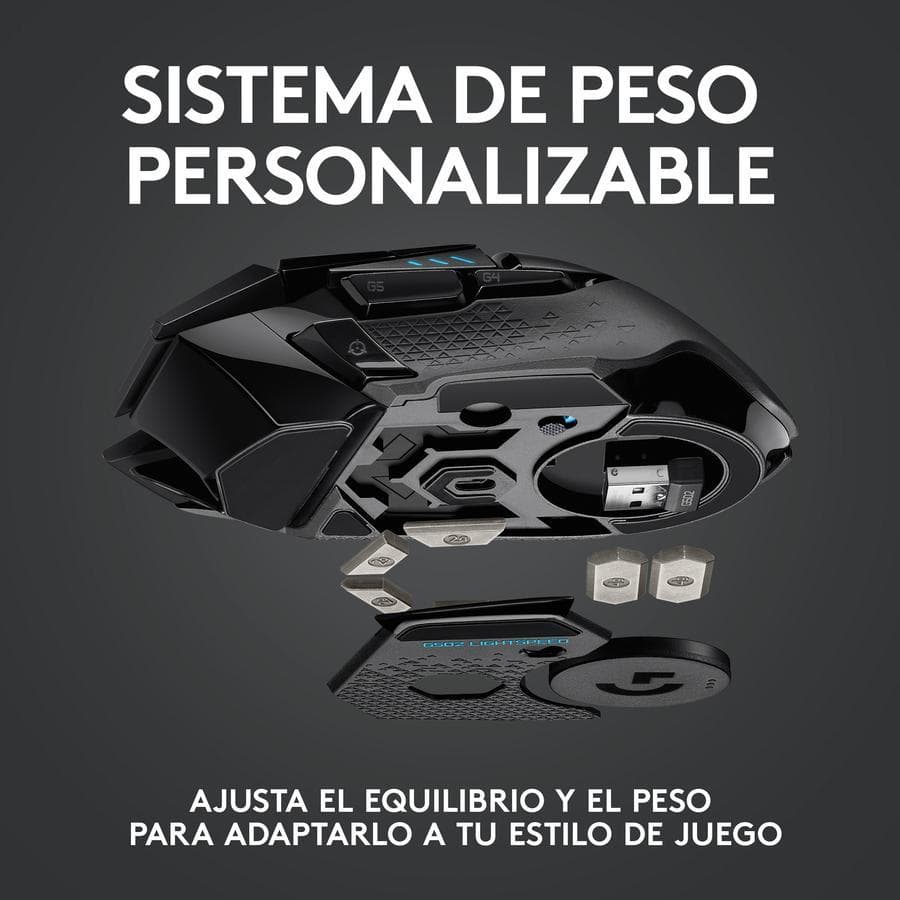 Mouse Gamer inalámbrico Logitech G502 LIGHTSPEED para gaming — miniatura 7