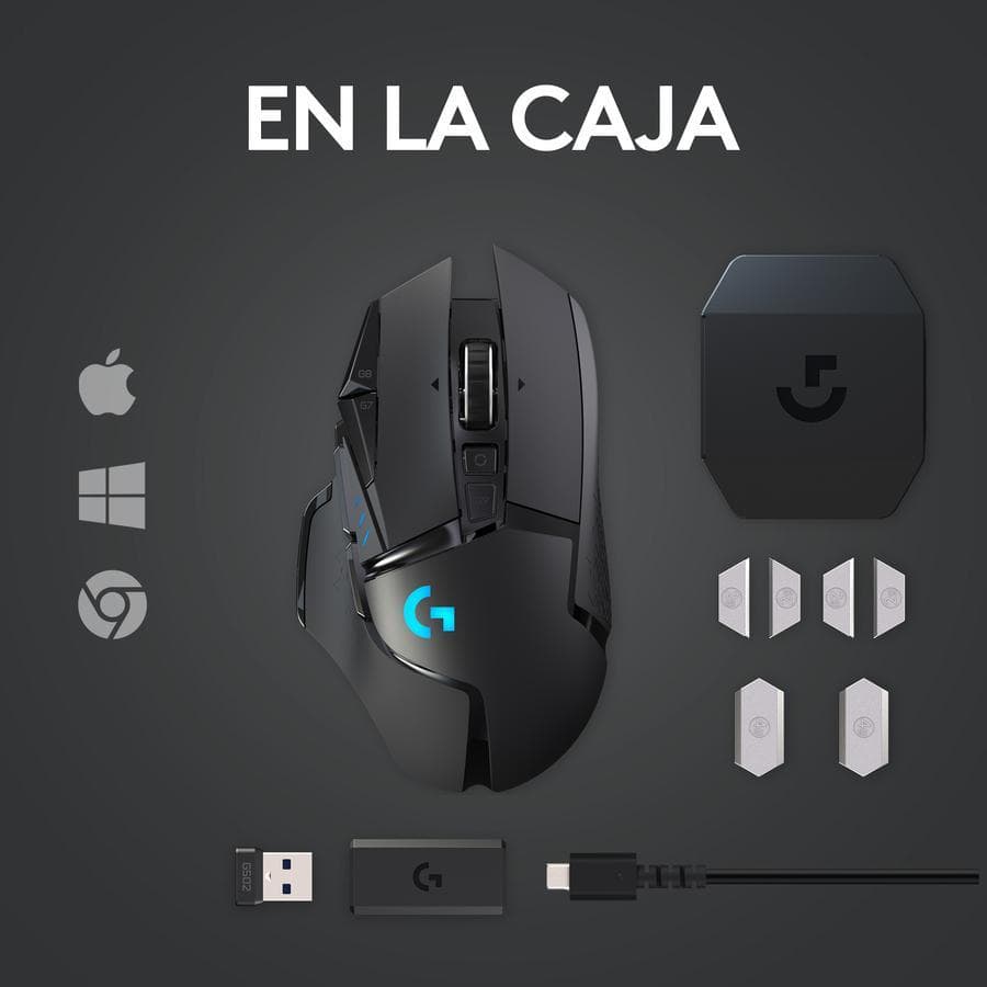 Mouse Gamer inalámbrico Logitech G502 LIGHTSPEED para gaming — miniatura 8