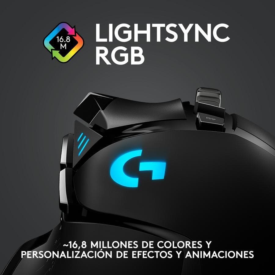 Mouse Gamer inalámbrico Logitech G502 LIGHTSPEED para gaming — miniatura 9