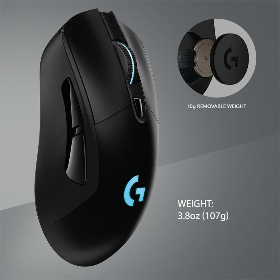Mouse Gamer Inalámbrico Logitech Lightspeed (G703) Negro — miniatura 4