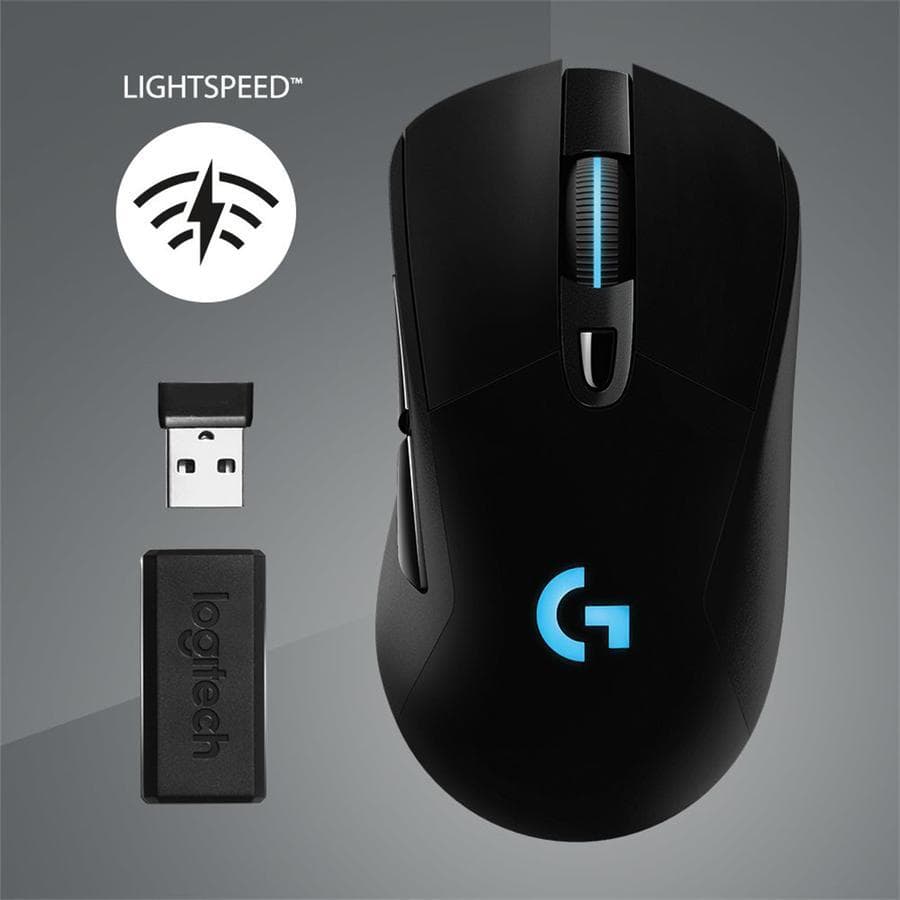 Mouse Gamer Inalámbrico Logitech Lightspeed (G703) Negro — miniatura 7