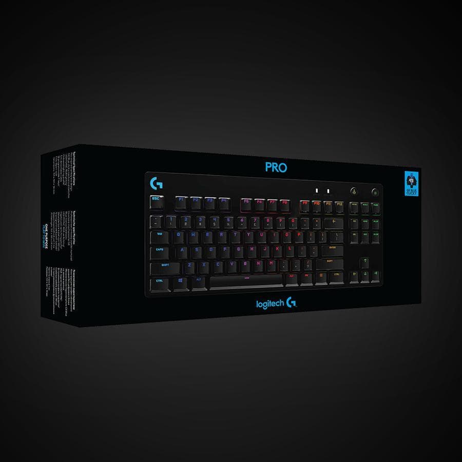 Teclado Gamer mecánico Logitech G PRO Black para gaming — miniatura 8