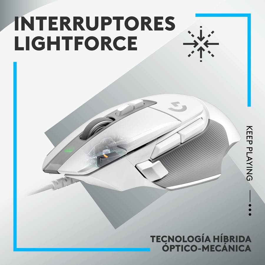 Mouse Gamer Logitech G502X Blanco — miniatura 2