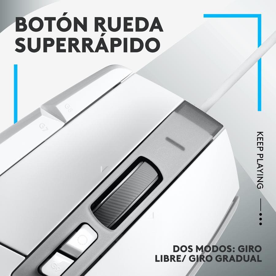 Mouse Gamer Logitech G502X Blanco — miniatura 3
