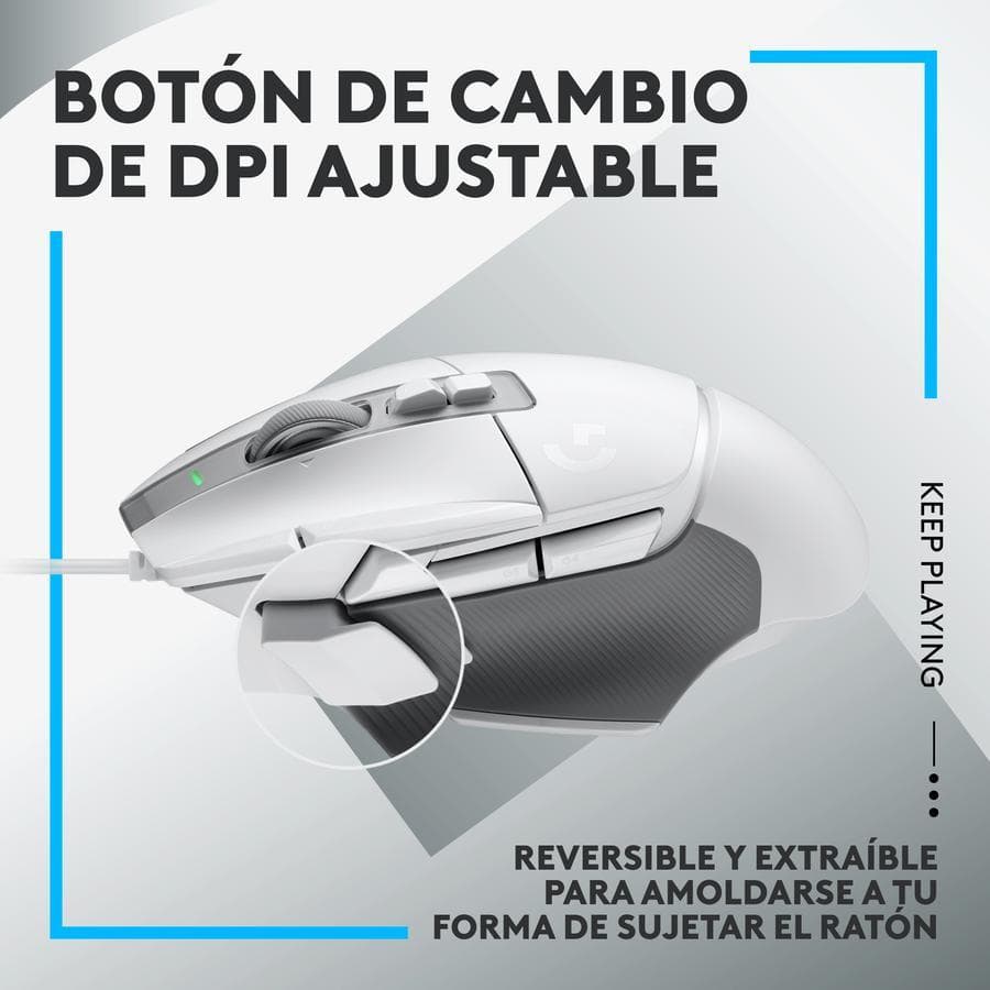Mouse Gamer Logitech G502X Blanco — miniatura 7