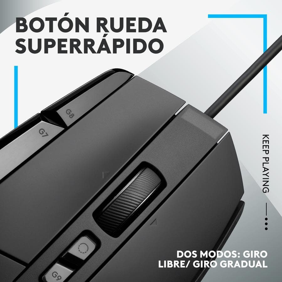 Mouse Gamer Logitech G502 X, Switches Lightforce / Hero 25k negro — miniatura 6