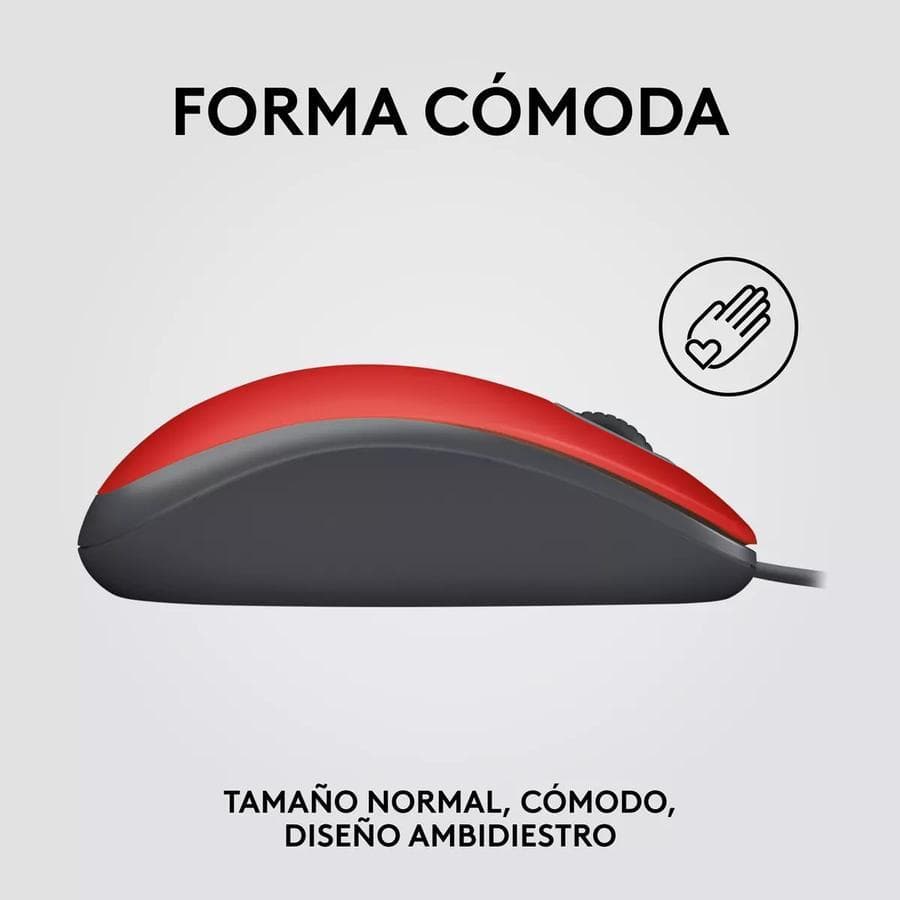 Mouse Logitech M110 Silent Red Usb — miniatura 4