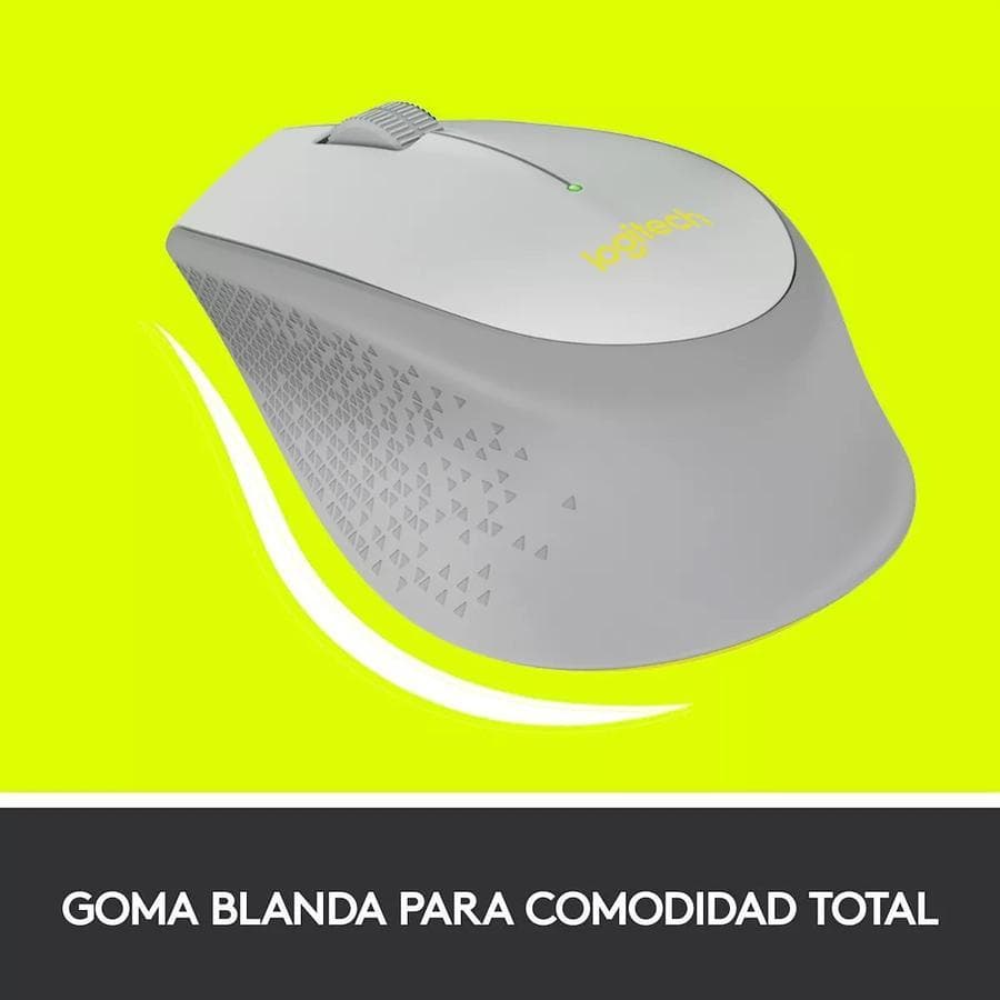 Mouse Inalámbrico Cómodo Diseño Curvo - Logitech M280, Gris — miniatura 5