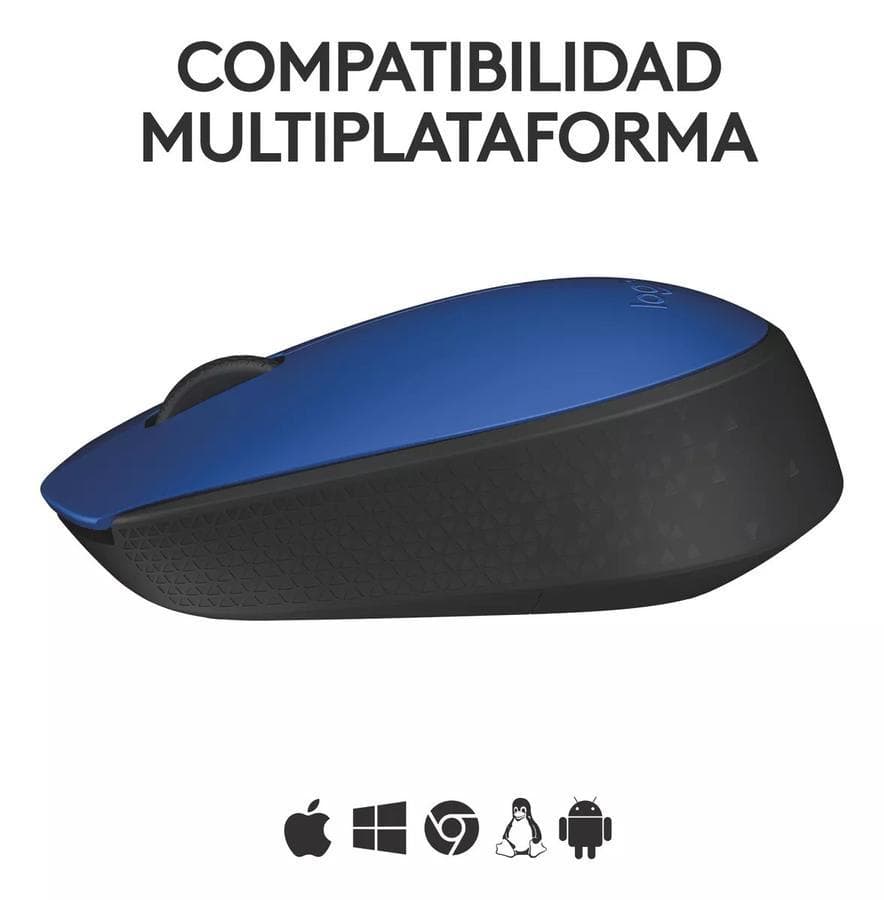 Mouse Inalámbrico Logitech (M170) Azul  — miniatura 2