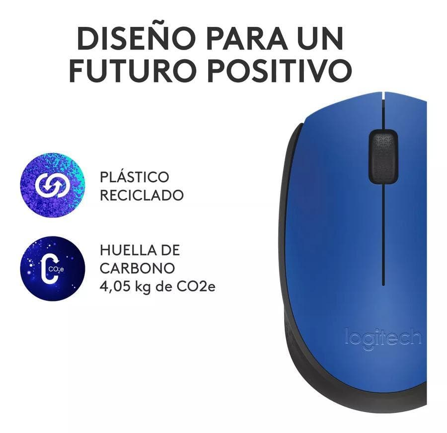 Mouse Inalámbrico Logitech (M170) Azul  — miniatura 5