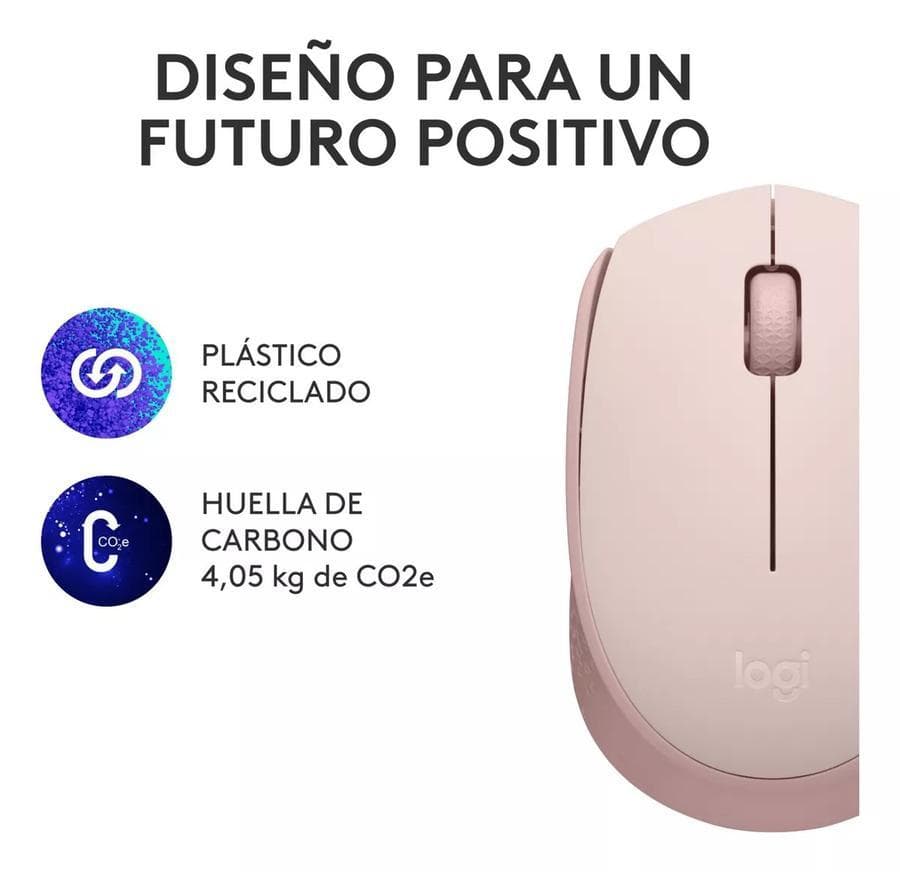 Mouse Inalámbrico Logitech (M170) Rosa — miniatura 6