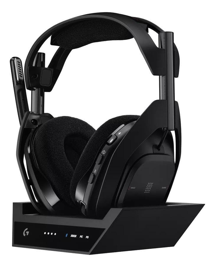 Auricular Gamer Inalámbrica + Base, Logitech Astro A50 X Negro