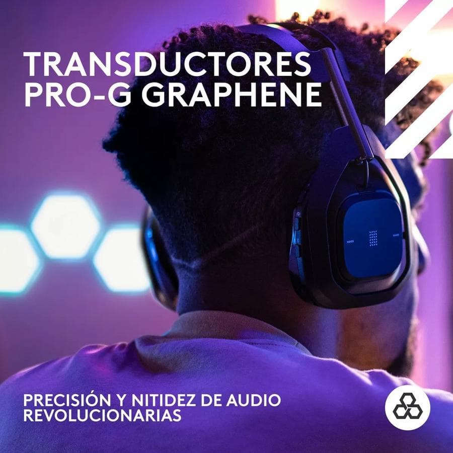 Auricular Gamer Inalámbrica + Base, Logitech Astro A50 X Negro — miniatura 5