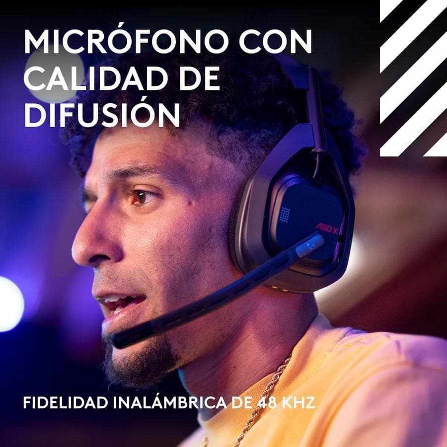 Auricular Gamer Inalámbrica + Base, Logitech Astro A50 X Negro — miniatura 7