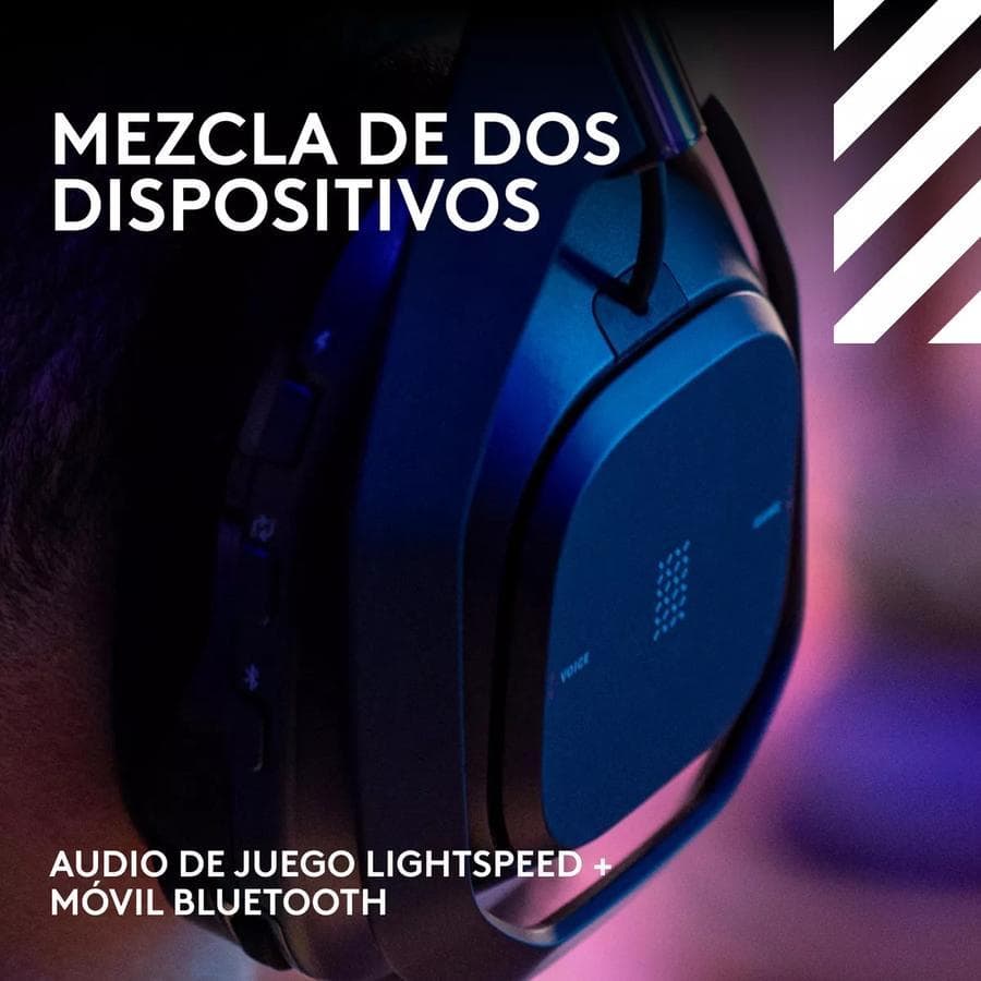 Auricular Gamer Inalámbrica + Base, Logitech Astro A50 X Negro — miniatura 8