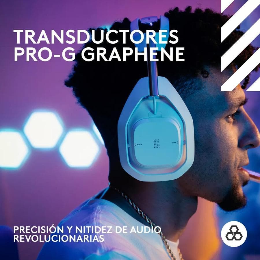 Auricular Gamer Inalámbrica + Base, Logitech Astro A50 X Blanco — miniatura 6