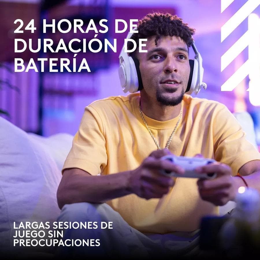 Auricular Gamer Inalámbrica + Base, Logitech Astro A50 X Blanco — miniatura 8