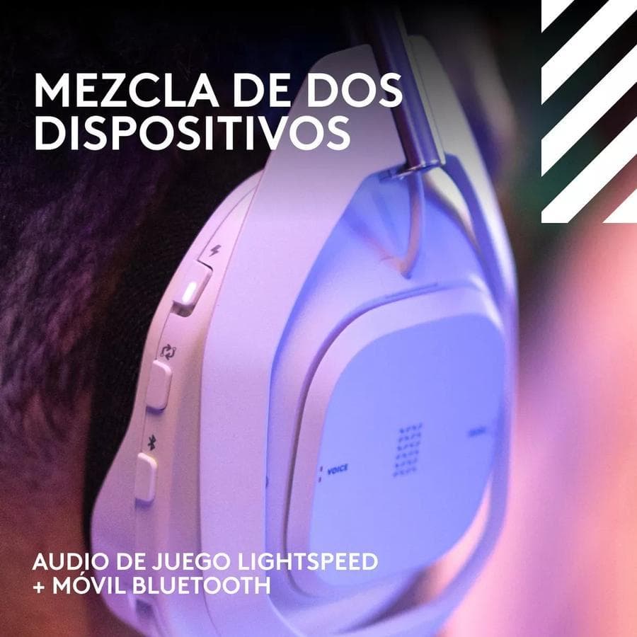 Auricular Gamer Inalámbrica + Base, Logitech Astro A50 X Blanco — miniatura 9
