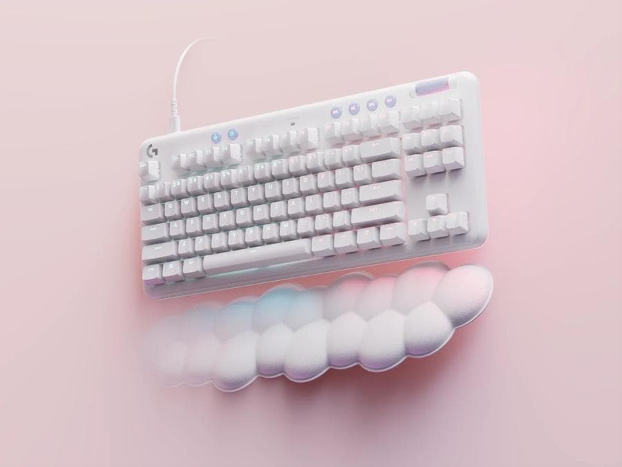 Teclado Logitech G713 Aurora Blanco RGB Gaming — miniatura 4