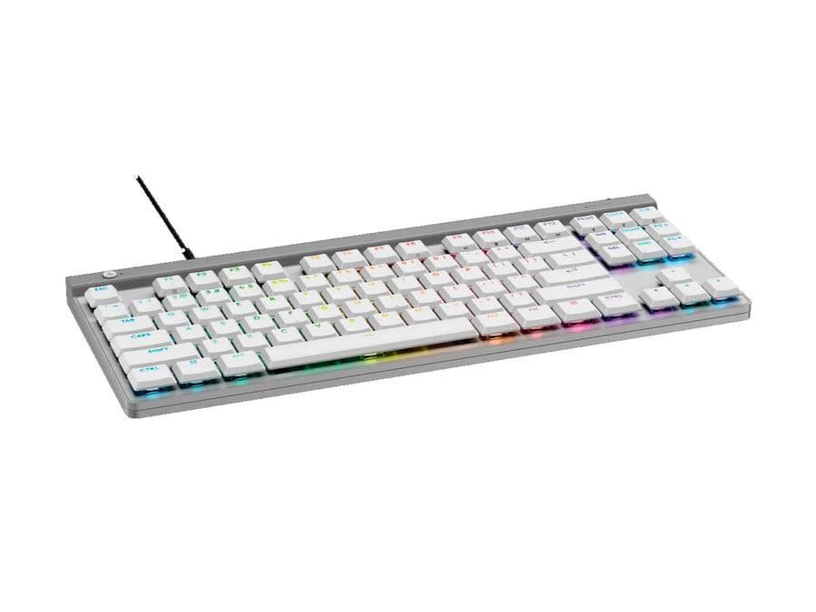 Teclado Gamer Logitech G515 Tkl Mecánico Lightsync Rgb Blanco — miniatura 2