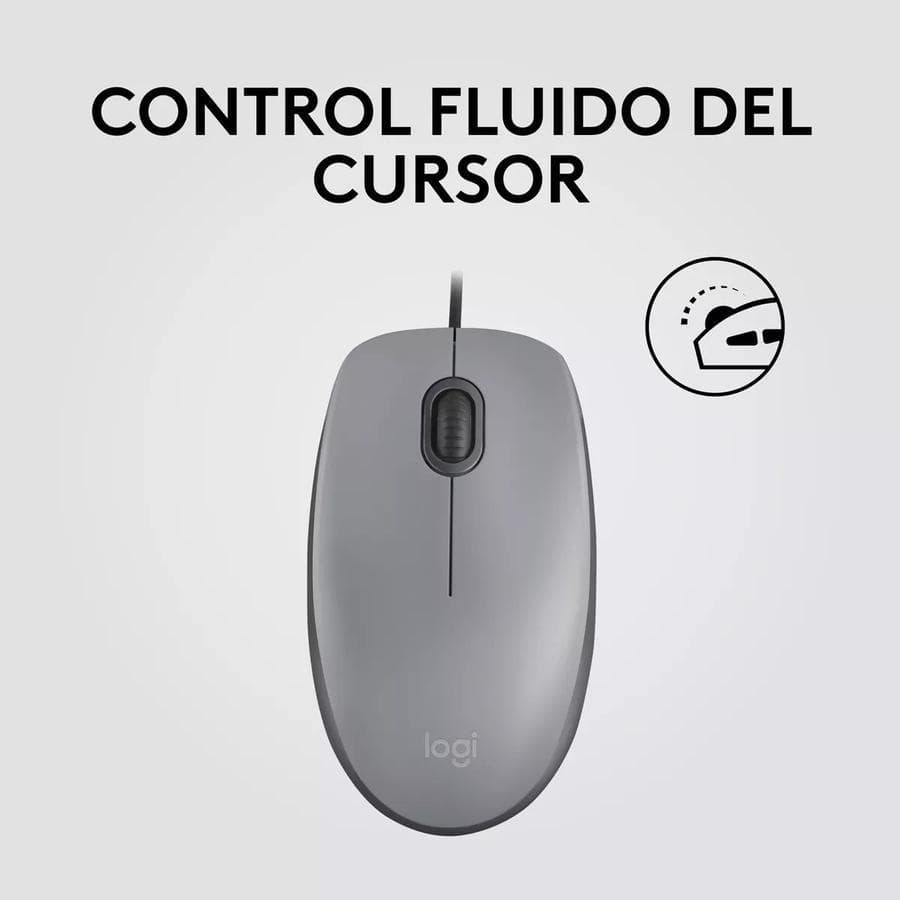Mouse Logitech M110 Silent Gris Usb — miniatura 4