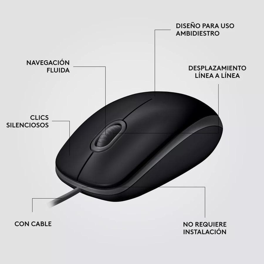 Mouse Logitech M110 Silent Negro Usb — miniatura 4