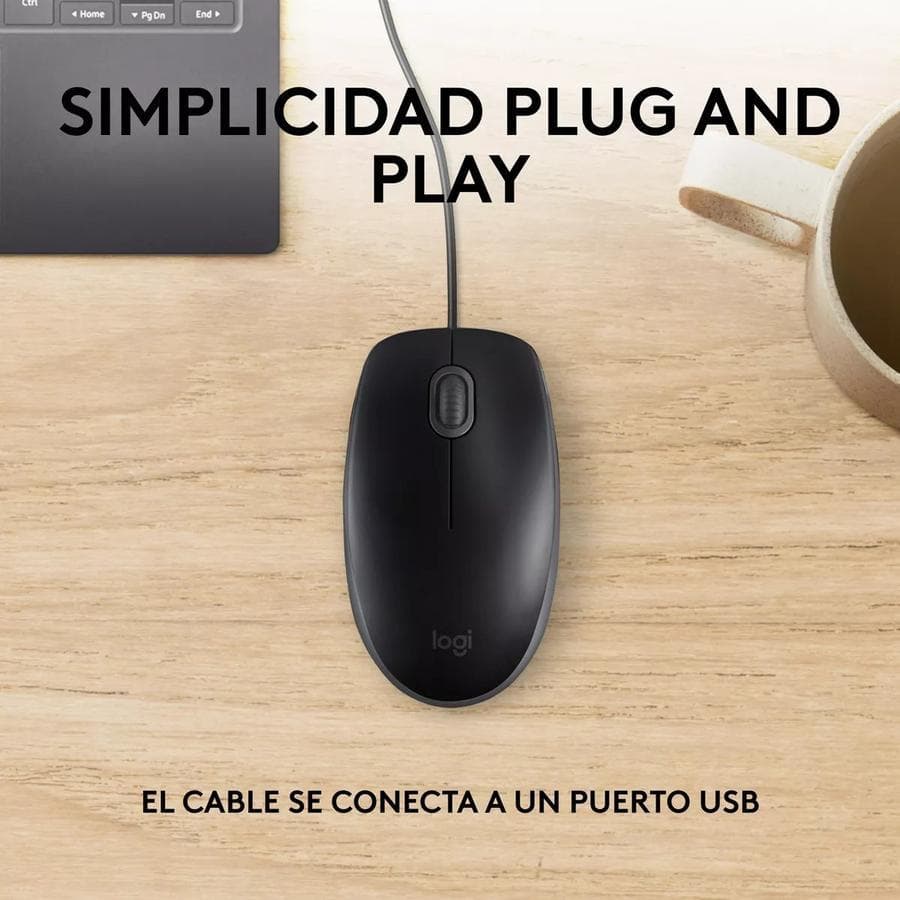 Mouse Logitech M110 Silent Negro Usb — miniatura 5