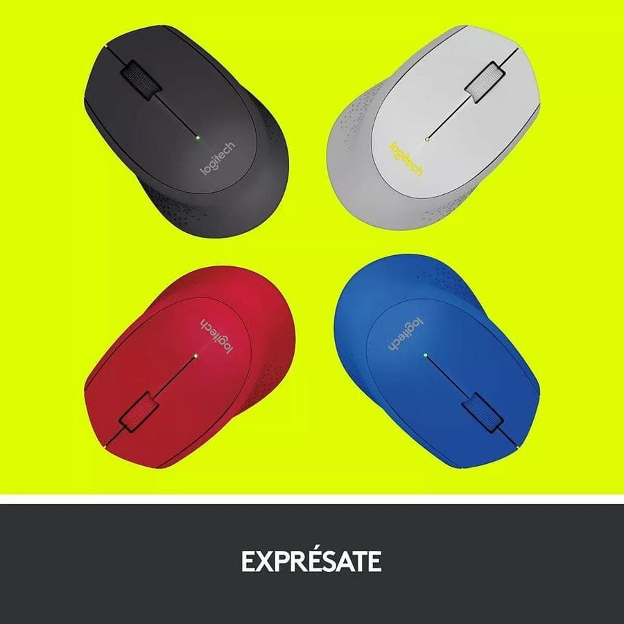 Mouse Inalámbrico Cómodo Diseño Curvo - Logitech M280, Negro — miniatura 6