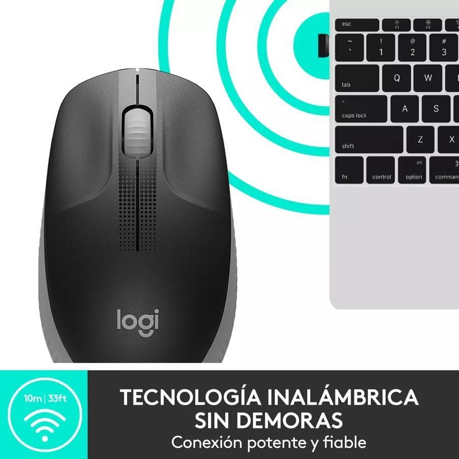 Mouse Logitech Wireless M190 Black / Grey — miniatura 2