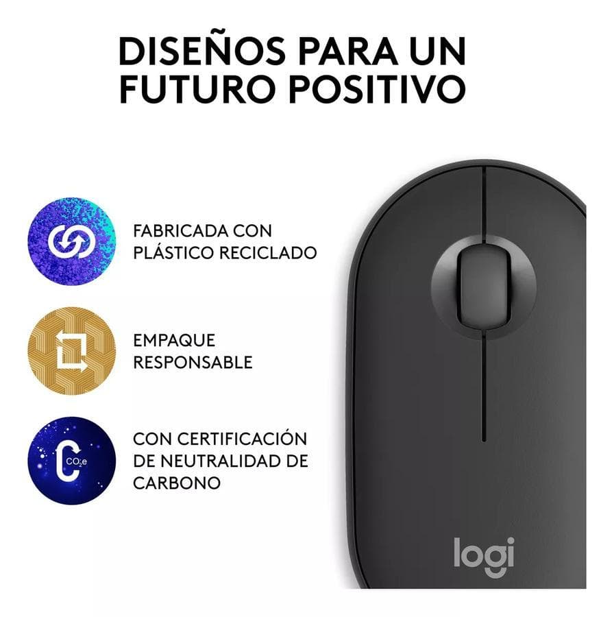 Mouse Bluetooth Multidispositivo Logitech Pebble 2 M350S — miniatura 6