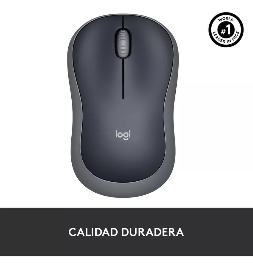 Mouse Inalámbrico Logitech M185, Win Mac Chrome Linux Gris — miniatura 3