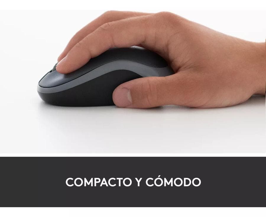 Mouse Inalámbrico Logitech M185, Win Mac Chrome Linux Gris — miniatura 6