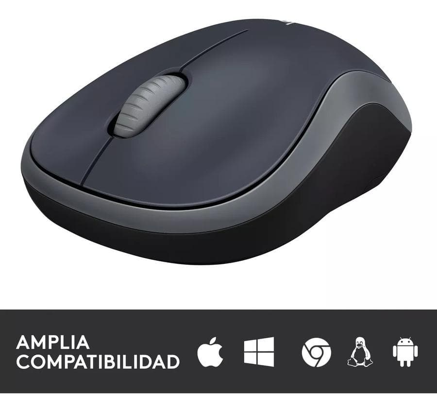 Mouse Inalámbrico Logitech M185, Win Mac Chrome Linux Gris — miniatura 7