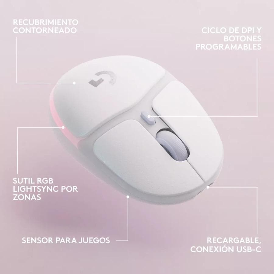 Mouse Gamer Inalámbrico Logitech G705 Aurora Collection Lightspeed — miniatura 2