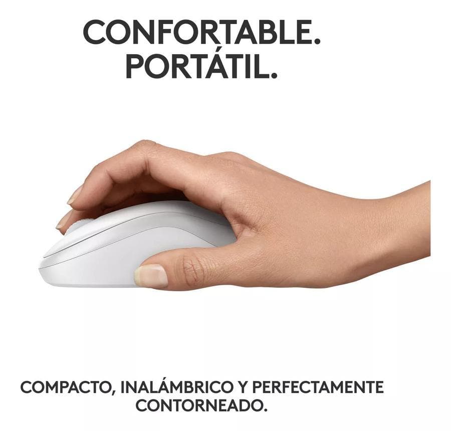 Mouse Bluetooth Logitech Silent (M240) Blanco — miniatura 4