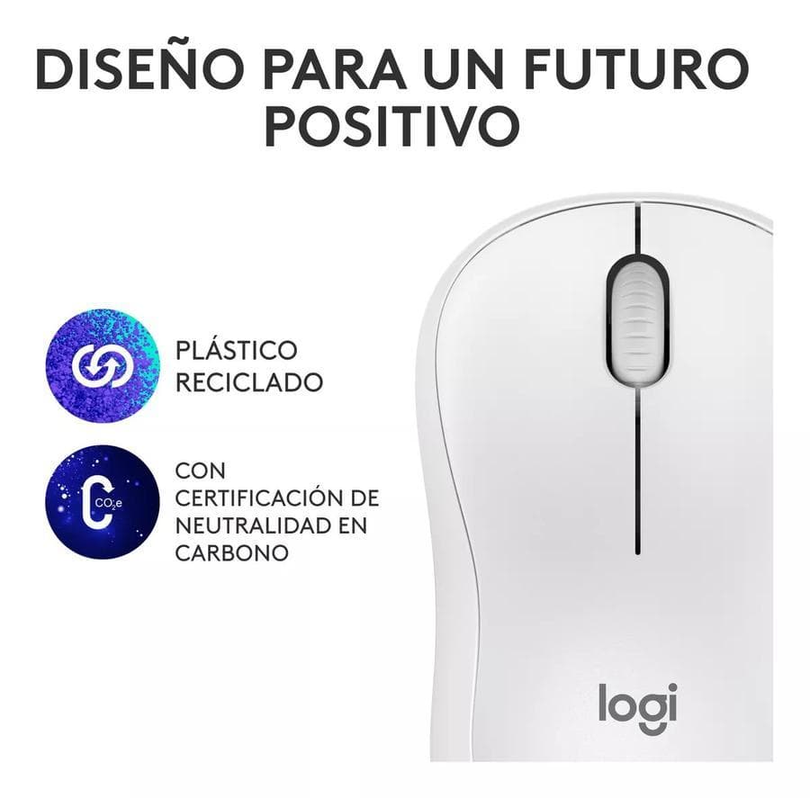 Mouse Bluetooth Logitech Silent (M240) Blanco — miniatura 8
