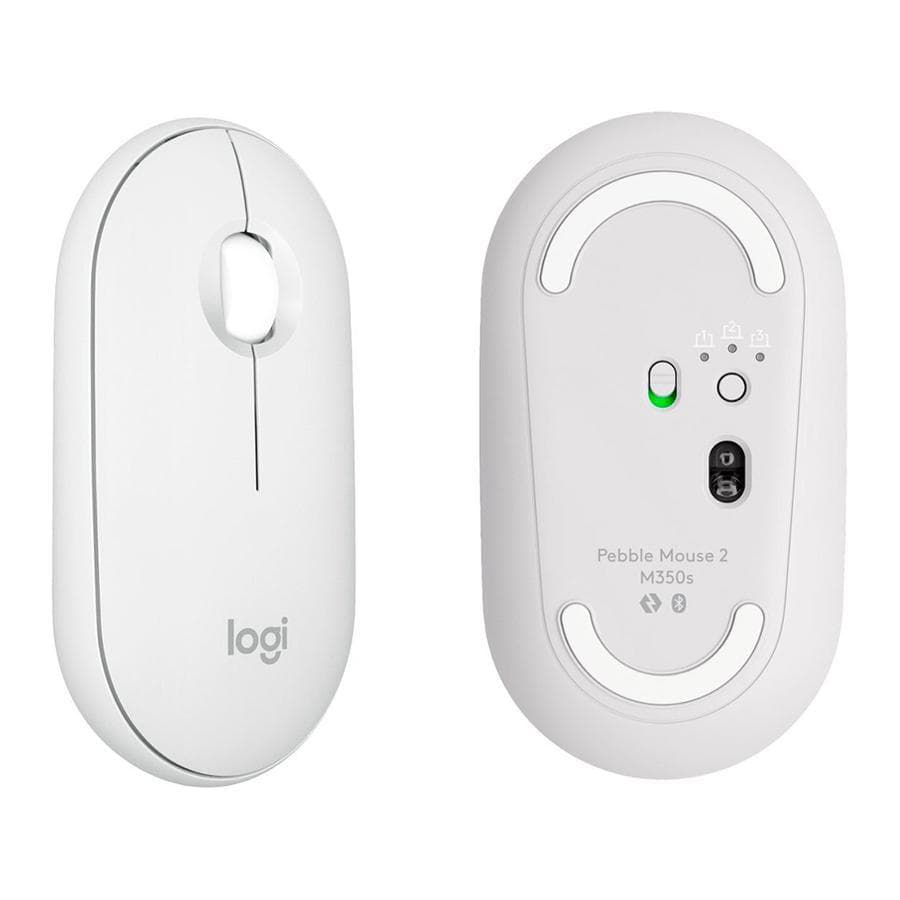 Mouse Logitech Pebble 2 M350S Bluetooth Multidispositivo Blanco — miniatura 3