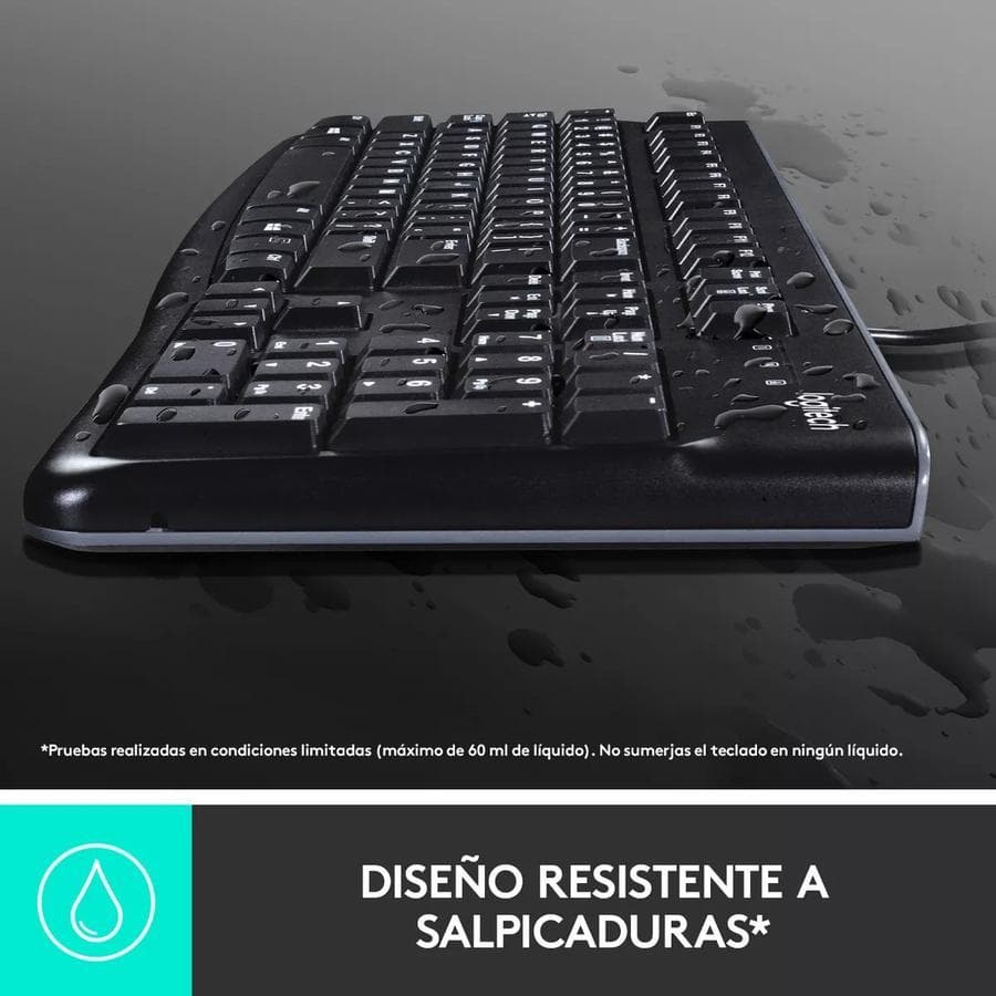 Teclado y Mouse Usb Logitech (MK120) Negro — miniatura 9