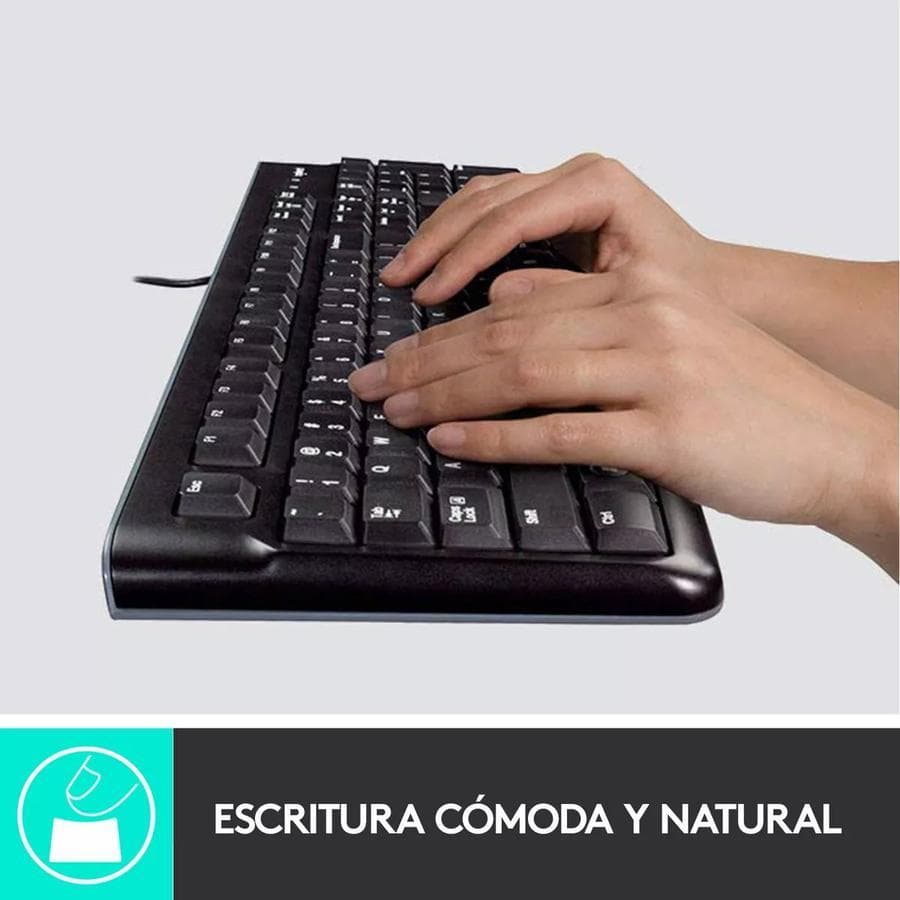 Teclado y Mouse Usb Logitech (MK120) Negro — miniatura 10